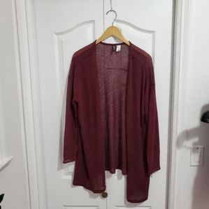 🔥 [FREE ADD ON] H&M Divided Burgandy Cardigan